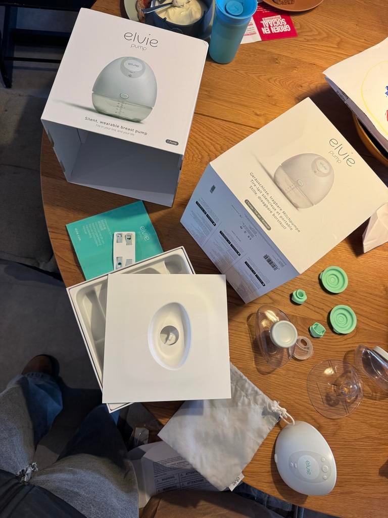 Elvie kolf - Zeer fijne kolf, weinig gebruikt, Kinderen en Baby's, Babyvoeding en Toebehoren, Ophalen, Zo goed als nieuw, Borstkolf