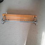 Kapstok / hoedenplank wandrek vintage / retro jaren 60, Gebruikt, Minder dan 100 cm, Hout, Ophalen