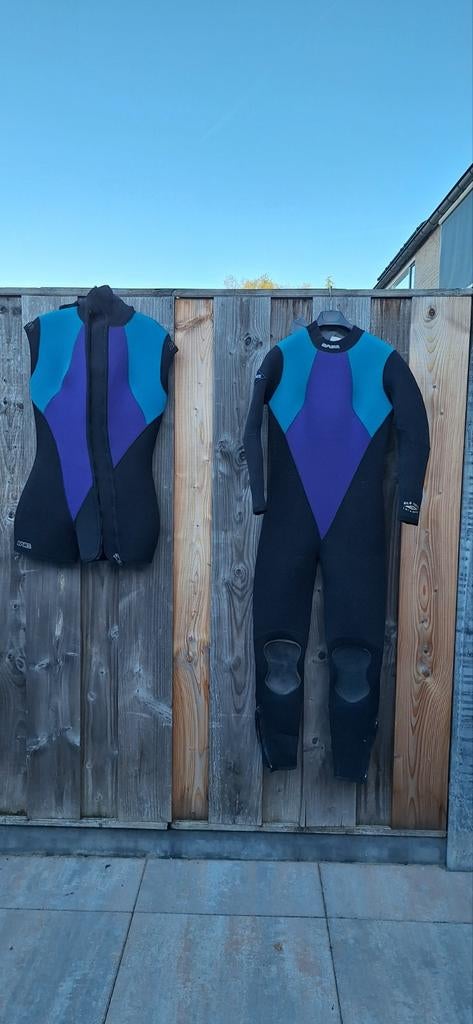 Dames duikset: wetsuits, vinnen, schoenen en handschoenen, Watersport en Boten, Ophalen, Wetsuit, Gebruikt, Bare, Cressi