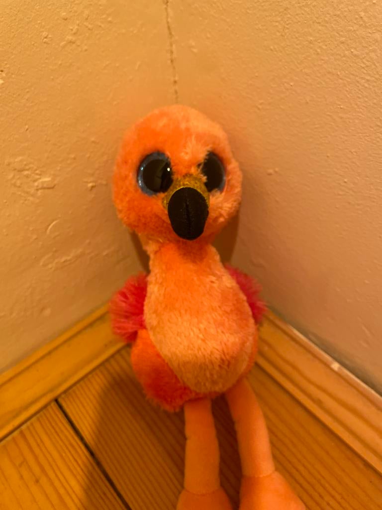 Ty Beanie Boo's Gilda de Flamingo knuffel, Kinderen en Baby's, Speelgoed | Knuffels en Pluche, Ophalen, Gebruikt, Overige typen