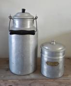 Vintage aluminium melkbus en rijstpot, Ophalen of Verzenden
