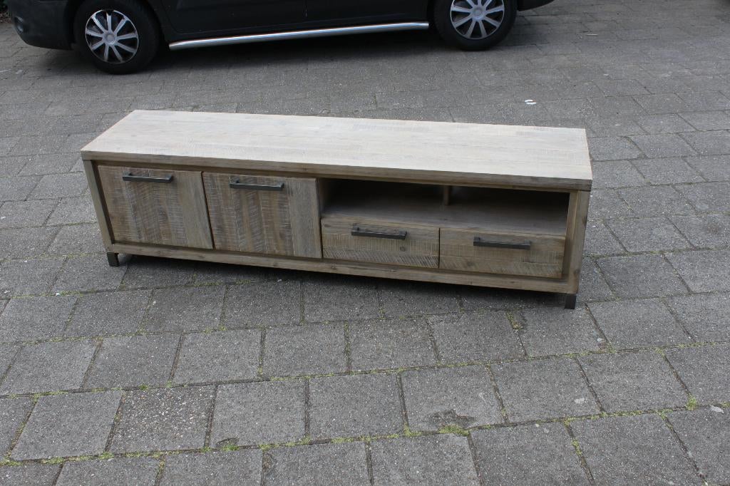 TV meubel hout, Ophalen, 150 tot 200 cm, Zo goed als nieuw, Minder dan 100 cm