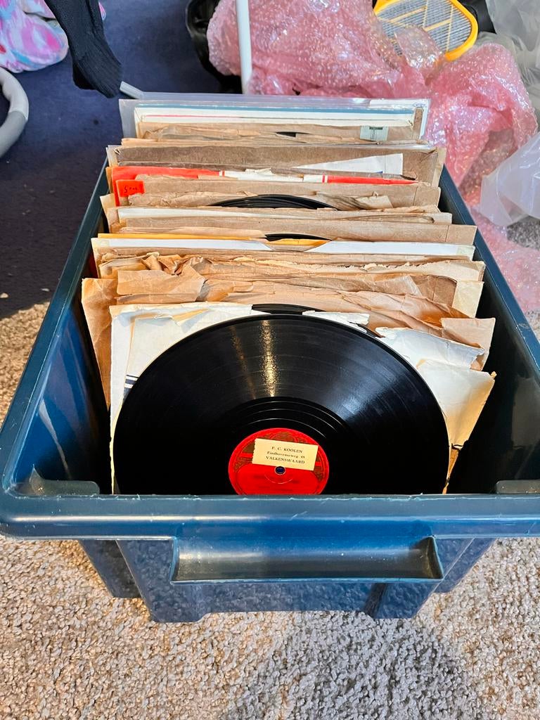 120 Bakelieten platen - Diverse artiesten en genres, Cd's en Dvd's, Vinyl | Overige Vinyl, Ophalen, Gebruikt, 10 inch