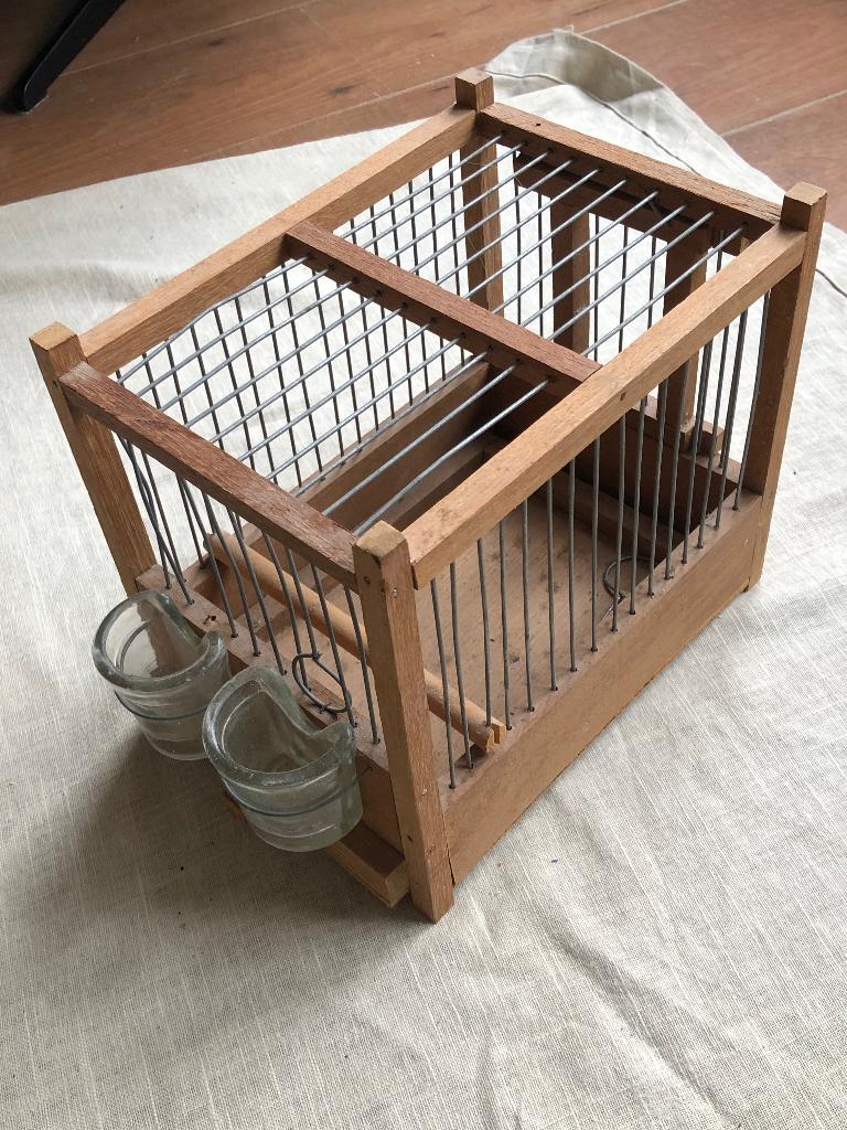 Houten vogelkooitje, Antiek en Kunst, Ophalen