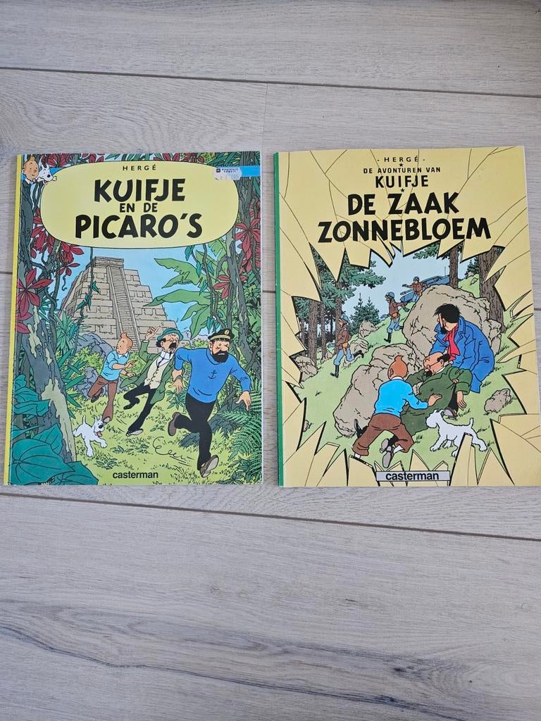 Kuifje: De Zaak Zonnebloem & Kuifje en de Picaro's, Meerdere stripboeken, Ophalen of Verzenden, Gelezen, Hergé