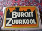vintage blikken zuurkool bordje, Ophalen of Verzenden, Nieuw, Reclamebord