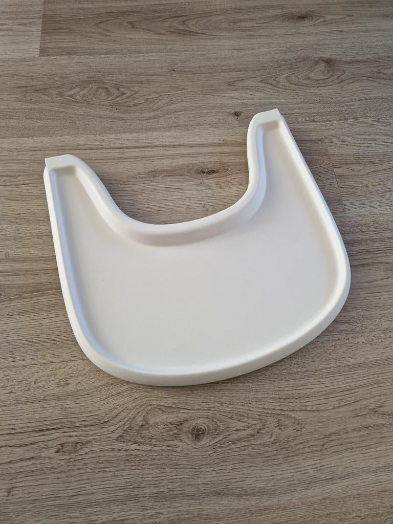 Stokke trip trap tafelblad wit, Kinderen en Baby's, Kinderstoelen, Ophalen, Zo goed als nieuw, Meegroeistoel
