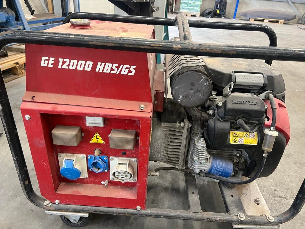 Honda GE 12000 HBS/GS Aggregaat - Krachtige Stroomgenerator, Ophalen, Gebruikt, 10 tot 30 kVA, Benzine