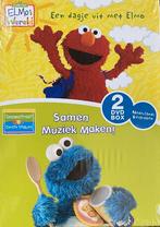 2-DVD Box Sesamstraat - Elmo's Wereld/Eerste Stapjes NIEUW, Alle leeftijden, Poppen, Ophalen of Verzenden, Tv fictie