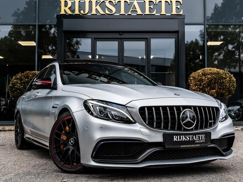 Mercedes C-klasse Estate AMG C63 S Edition 1|PANO|KERAMISCH, Automaat, Achterwielaandrijving, Gebruikt, Leder