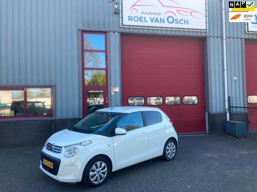 Citroen C1 1.0 VTi Feel 5 Drs NL Auto Led Airco, Auto's, Voorwielaandrijving, Stof, Gebruikt, 4 stoelen