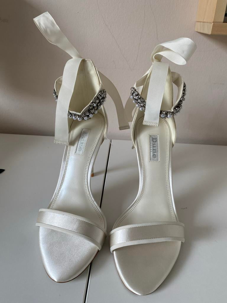 Dune London Pumps - Ivoor - Maat 39 - Hak 9 cm, Kleding | Dames, Schoenen, Ophalen, Wit, Pumps