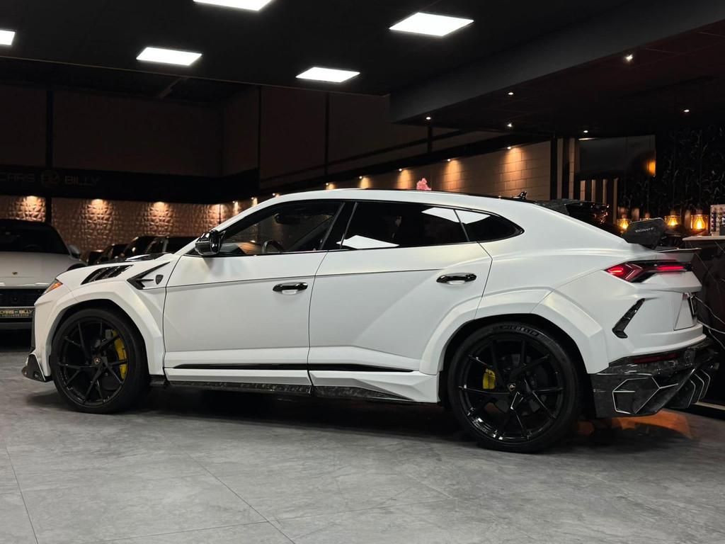 Lamborghini Urus 4.0 V8|MANSORY|HEADSUP|PANO|CARBON|23'', Auto's, Lamborghini, Automaat, Urus, Gebruikt, Leder
