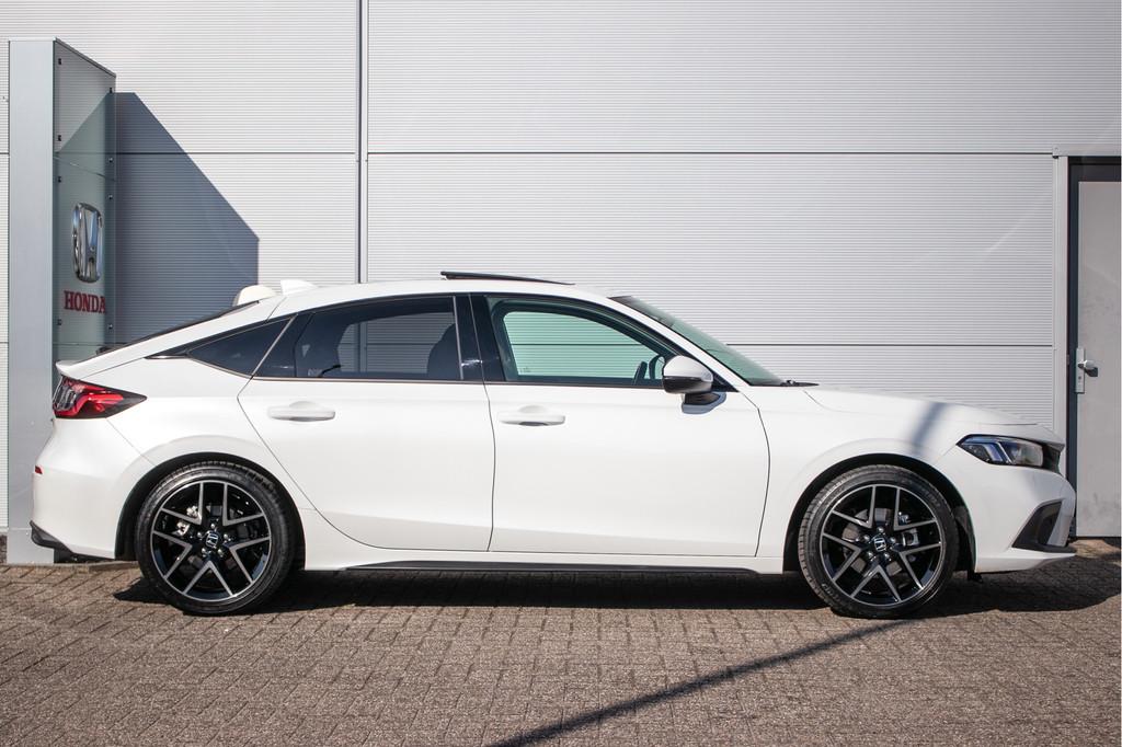 Honda Civic 2.0 e:HEV Advance - Cons. prijs rijklaar | Schui, Auto's, Gebruikt, 4 cilinders, Wit, Bedrijf