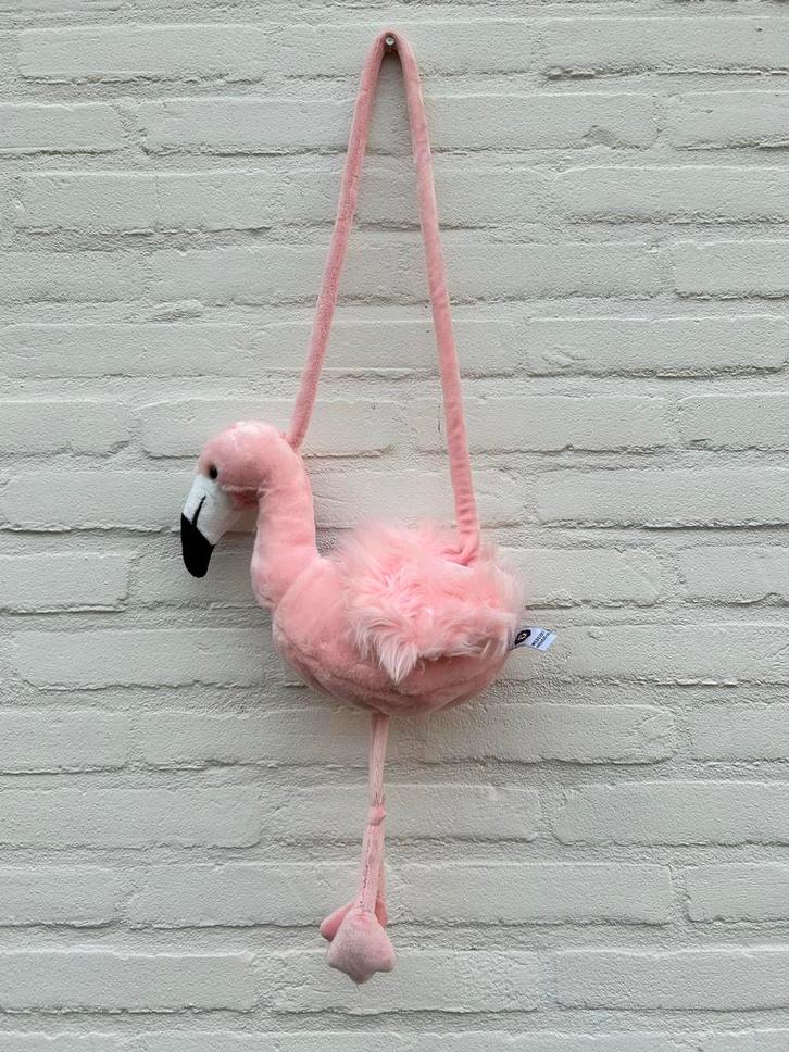 Flamingo kinder schoudertas Wild & Soft, Kinderen en Baby's, Kindermode-accessoires, Zo goed als nieuw, Ophalen of Verzenden