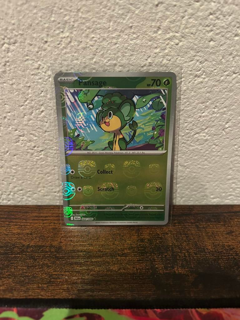 Pansage master ball 004/086 Black Bolt, Ophalen of Verzenden, Zo goed als nieuw