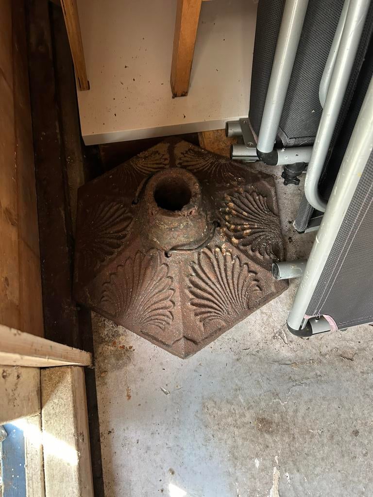 Vintage parasolvoet, Tuin en Terras, Ophalen