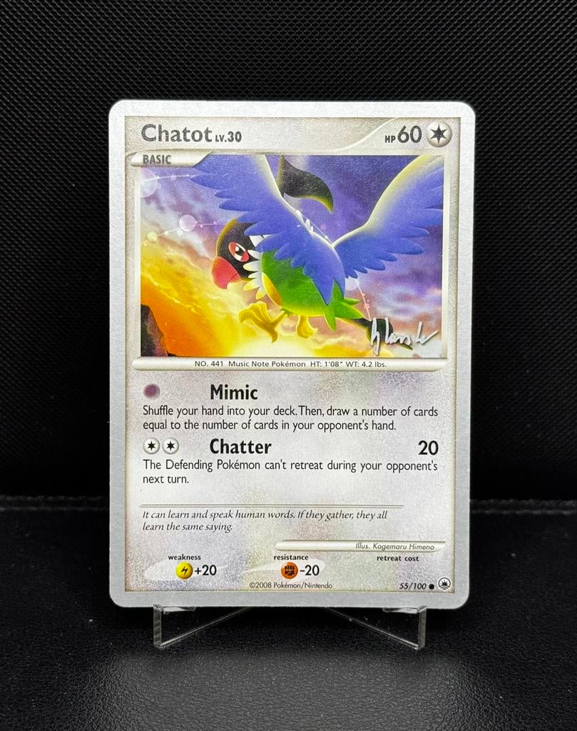 Chatot 55/100 World Championship 2008, Hobby en Vrije tijd, Verzamelkaartspellen | Pokémon, Zo goed als nieuw, Ophalen of Verzenden