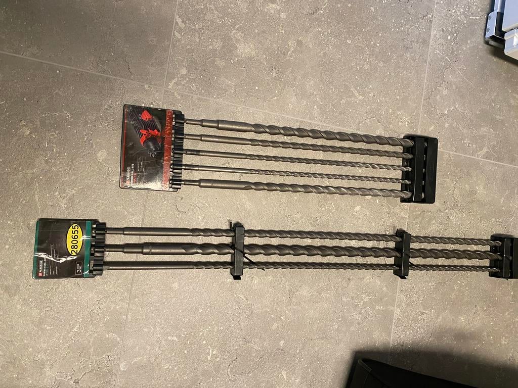 Steenboren diverse maten - Parkside, Doe-het-zelf en Verbouw, Gereedschap | Boormachines, Ophalen, Zo goed als nieuw, Boor- en/of Breekhamer