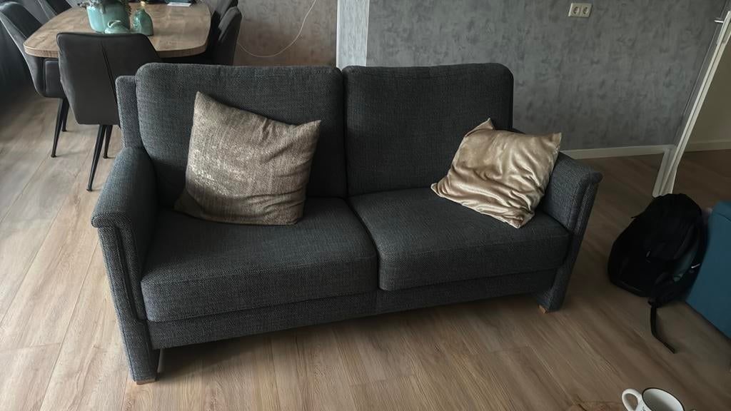 Bankstel 2 zits (2x) en fauteuil, Ophalen, Gebruikt, Minder dan 75 cm, 150 tot 200 cm