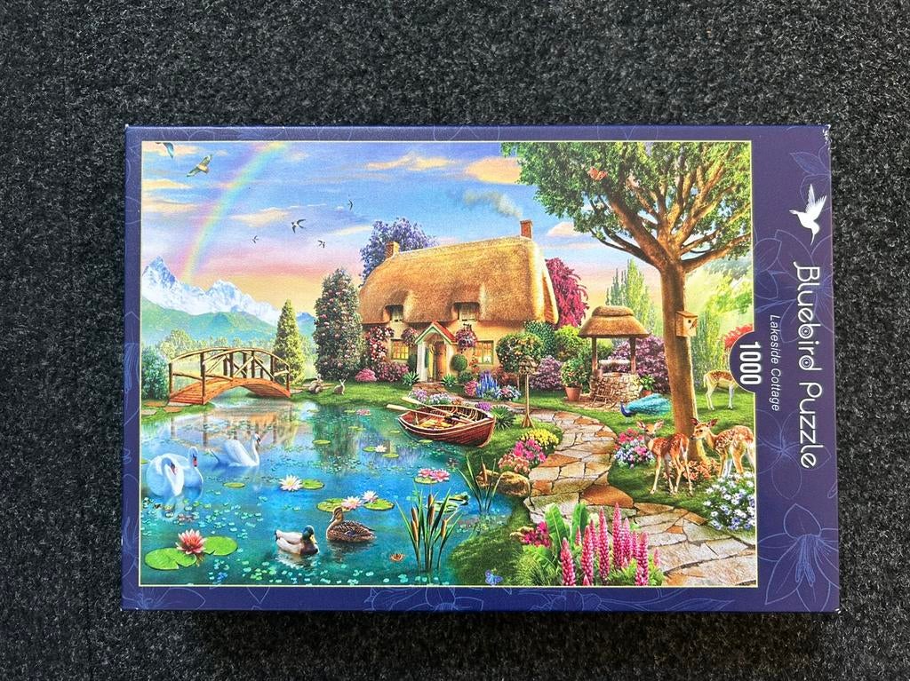Blue bird puzzle-Lakeside cottage-The old cottage, Ophalen, 500 t/m 1500 stukjes, Zo goed als nieuw
