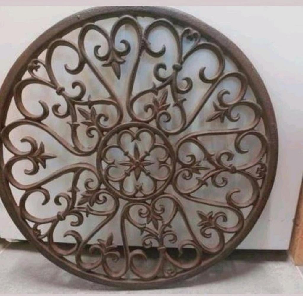 Gietijzeren ornament 44 cm
Gietijzer wandornament, Ophalen of Verzenden