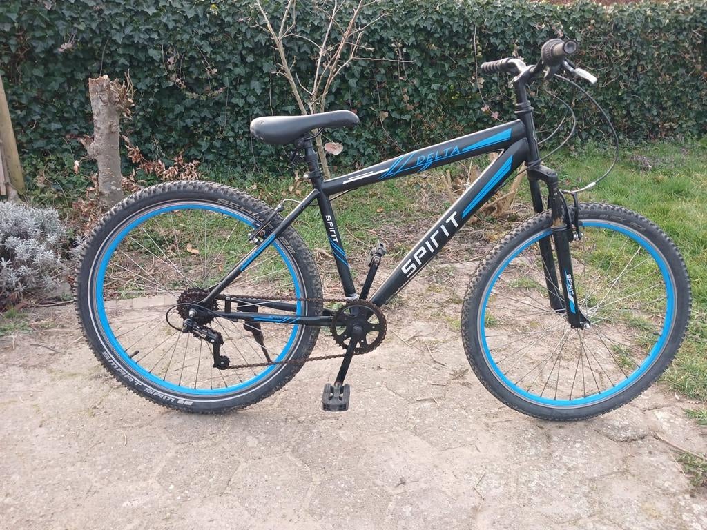 Spirit Delta Mountainbike 26 inch zwart/blauw, Fietsen en Brommers, Minder dan 45 cm, Ophalen, Gebruikt, Overige merken