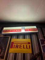 Vintage Philip Morris Lichtbak - Reclamebord, Ophalen, Gebruikt