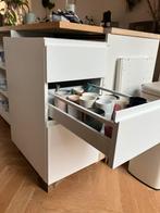 Ikea METOD / MAXIMERA Onderkast 3 lades/Voxtorp, 40x60 cm, Ophalen, Wit, Nieuw, Minder dan 100 cm