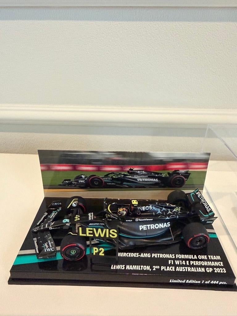 Minichamps 1:43 L. Hamilton Mercedes W14 2nd Australian GP, Ophalen of Verzenden, Nieuw, Auto, MiniChamps