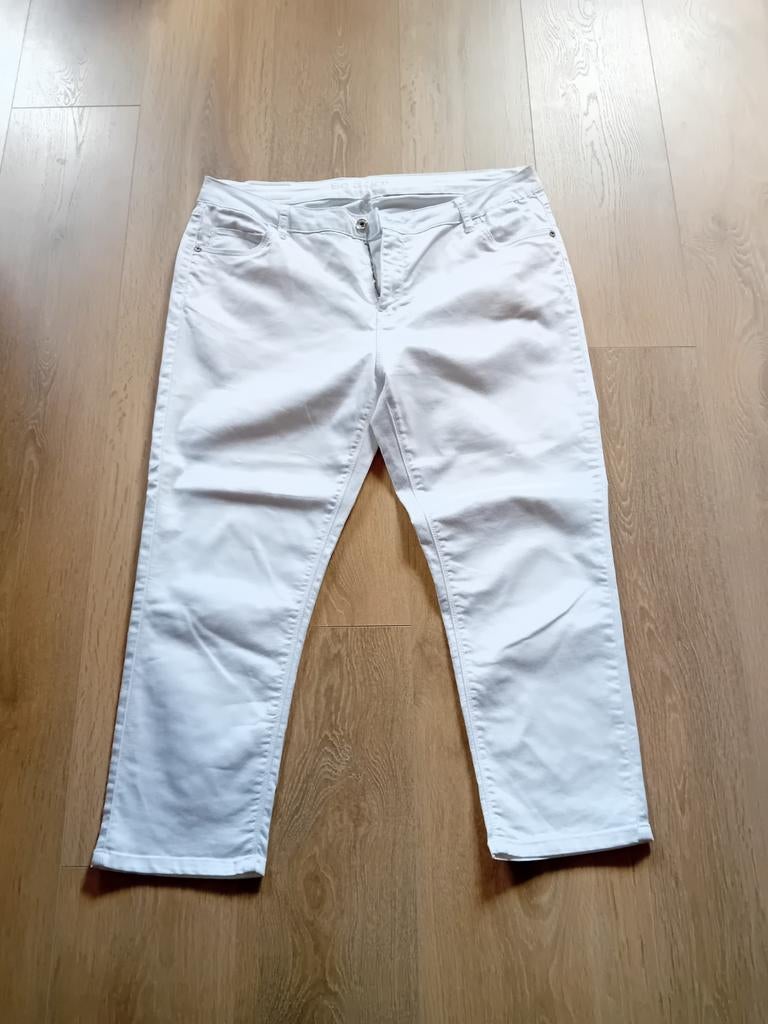 Witte So Soire broek - Maat 44 z.g.a.n., Kleding | Dames, Broeken en Pantalons, So Soire, Wit, Maat 42/44 (L), Ophalen of Verzenden