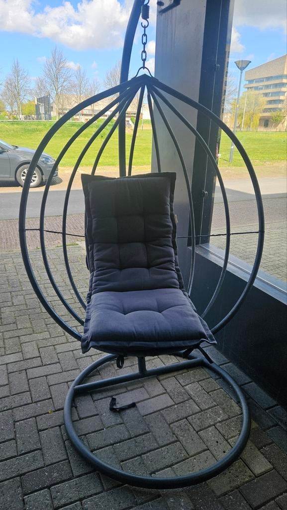 Hangstoel met kussen, Tuin en Terras, Tuinstoelen, Ophalen of Verzenden