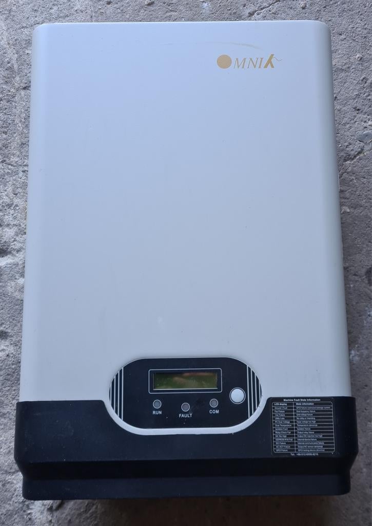 Omvormer Omnik 5000 watt, Ophalen