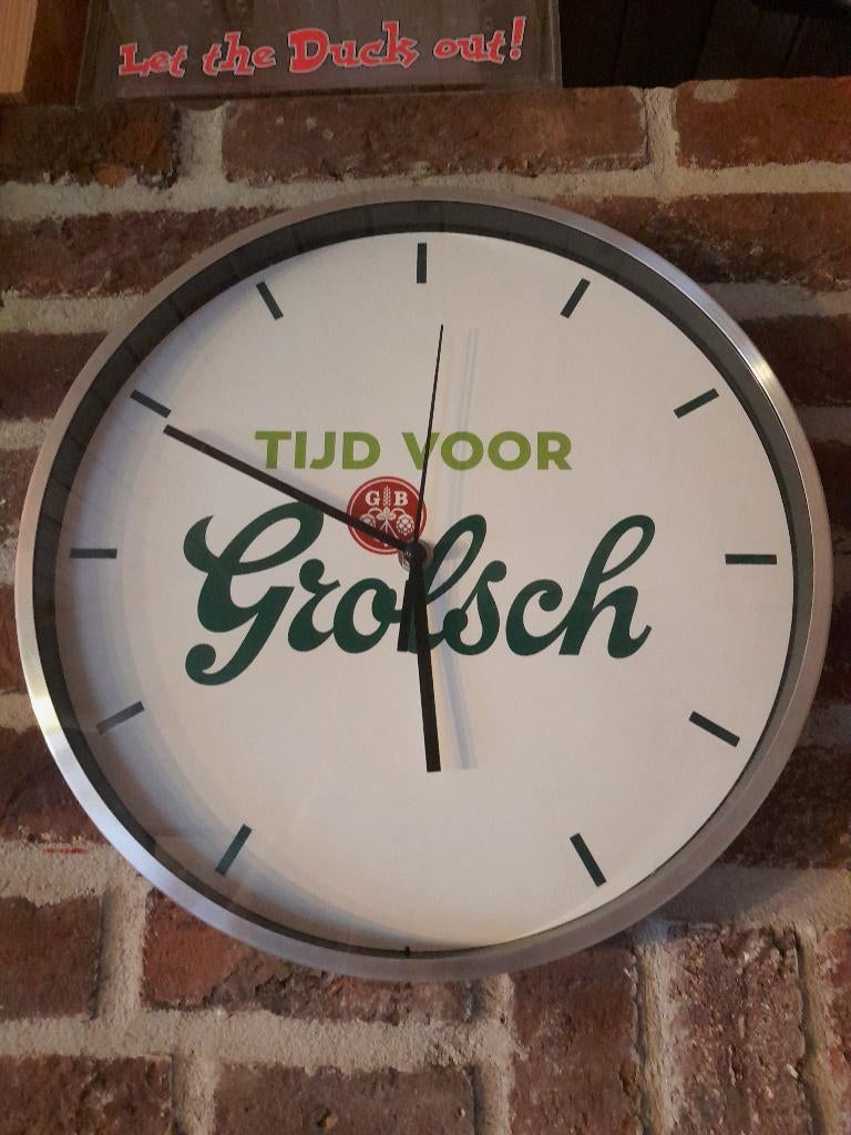 grolschklok, Verzamelen, Ophalen of Verzenden, Gebruikt, Gebruiksvoorwerp
