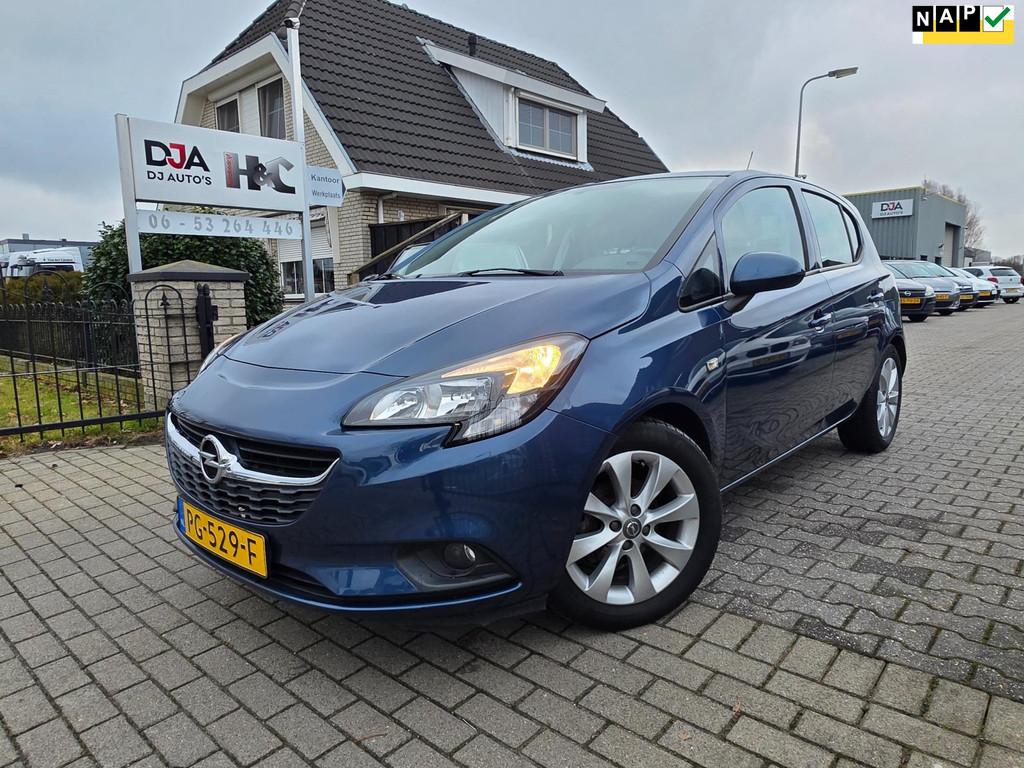 Opel Corsa 1.4 Edition Automaat, Auto's, 1063 kg, Gebruikt, 4 cilinders, Blauw