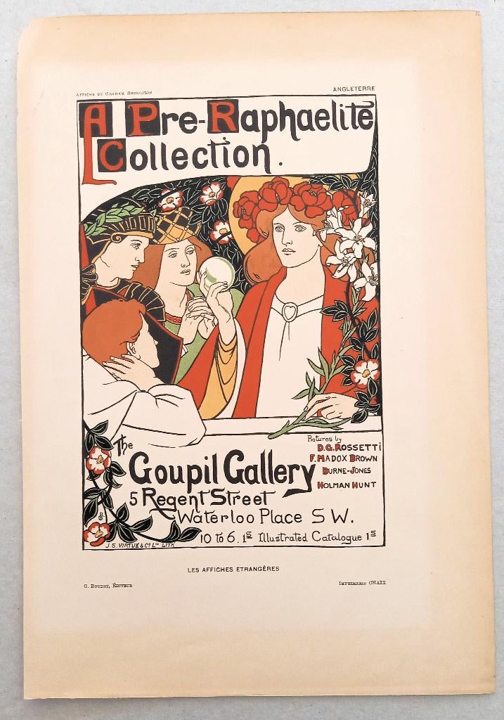 A Pre-Raphaelite Collection Robertson Les Affiches Etrangere, Antiek en Kunst, Ophalen of Verzenden