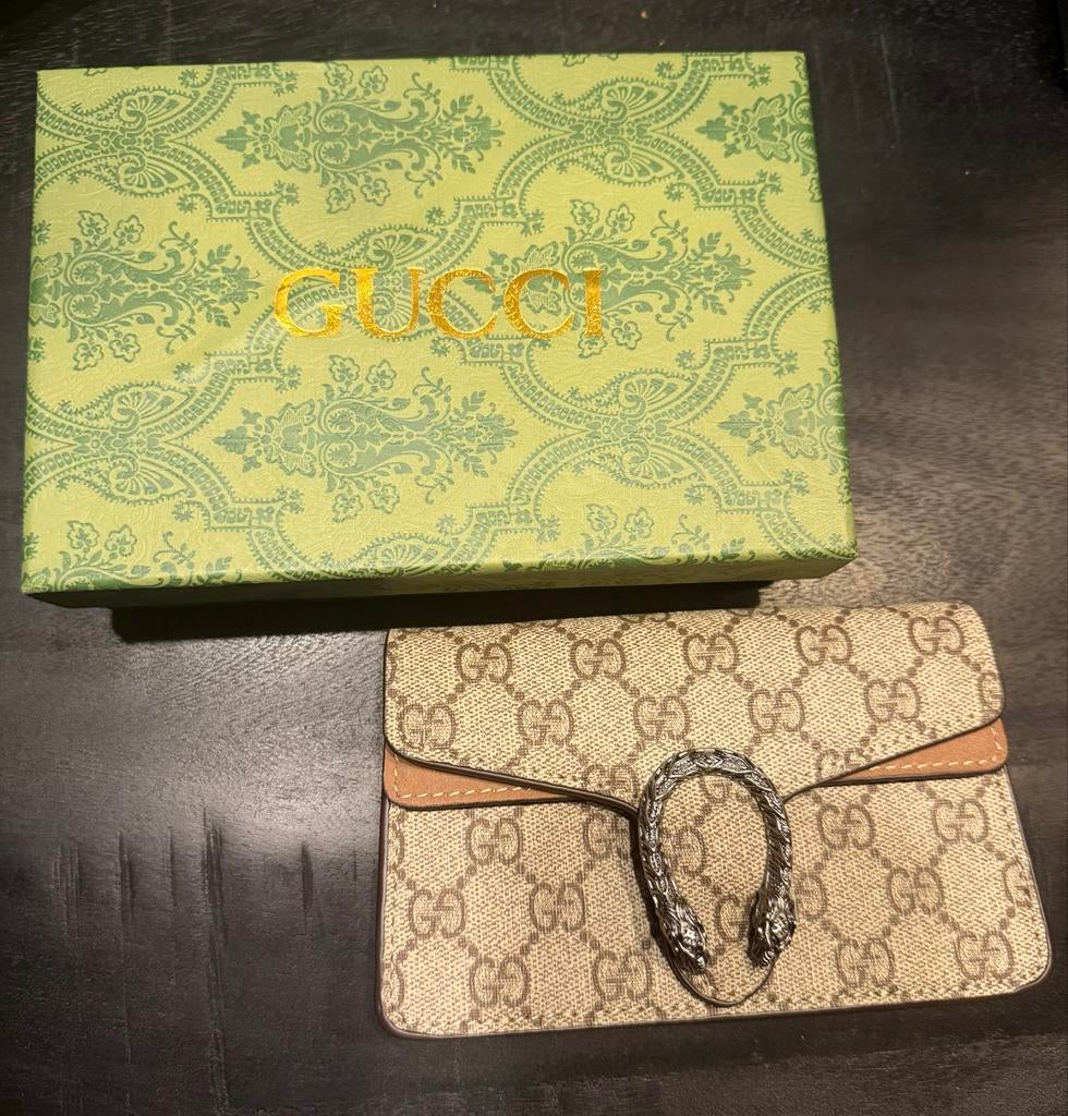 GG Supreme Dionysus Mini Tasje, Ophalen of Verzenden, Zo goed als nieuw, Beige, Schoudertasje