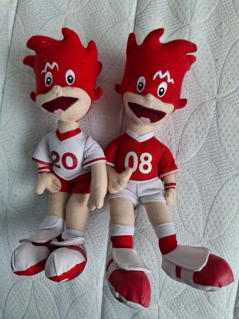 Herry & Berry, AZ mascottes, Ophalen of Verzenden, Zo goed als nieuw, AZ, Beeldje of Poppetje