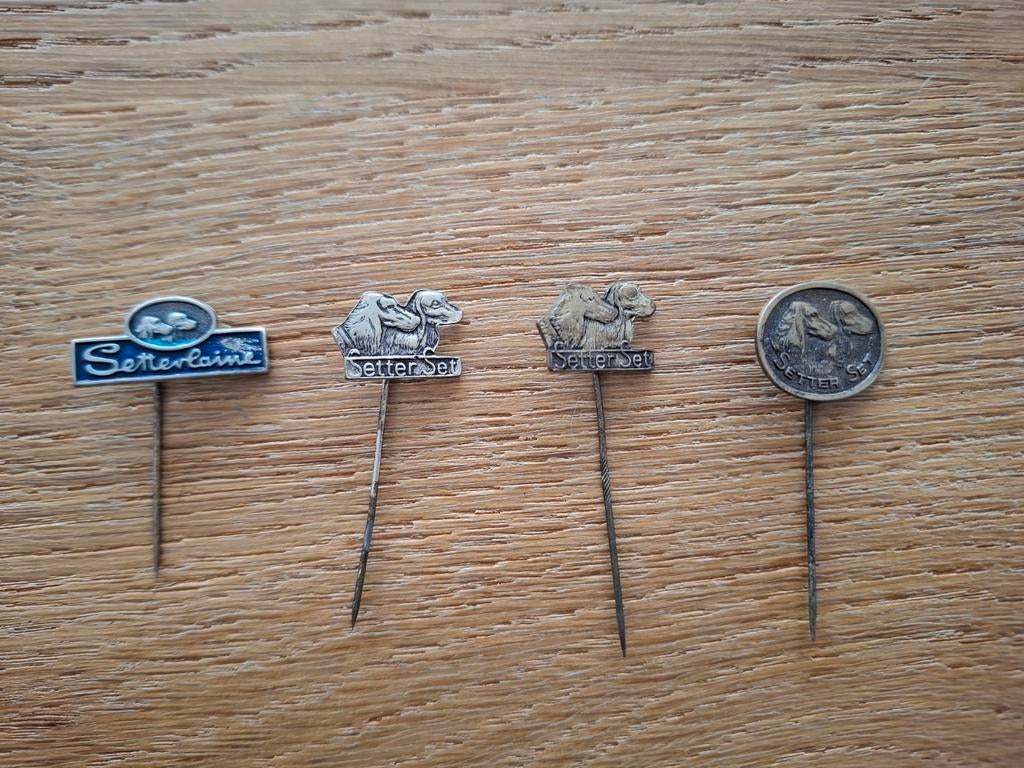 Vintage speldjes prikkers pins Setter Set Setterlaine, Ophalen of Verzenden