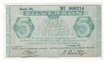 5 gulden zilverbon 16 oktober 1944 UNC, Postzegels en Munten, Bankbiljetten | Nederland, Ophalen of Verzenden, 5 gulden, Los biljet