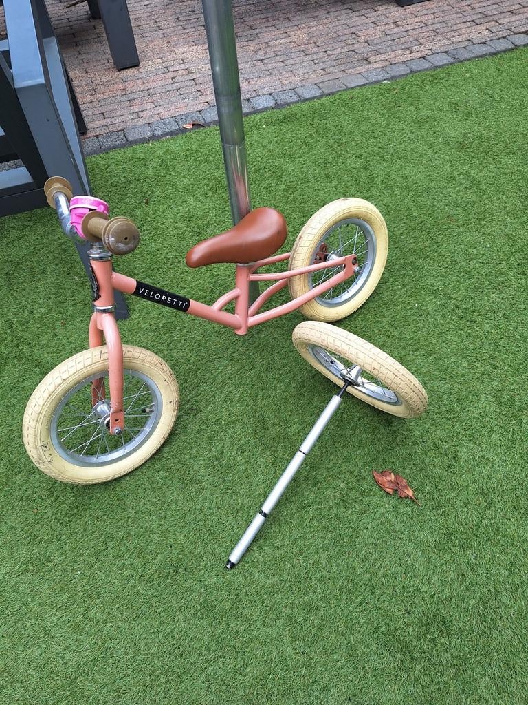 Veloretti kinderfiets zalm roze, Fietsen en Brommers, Ophalen of Verzenden, Gebruikt, Minder dan 16 inch, Veloretti