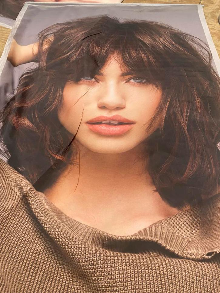 3 x Goldwell Stoffen Poster Kappers mode Fashion 1.60x0.90m, Verzamelen, Posters, Gebruikt, Overige onderwerpen, Deurposter of groter