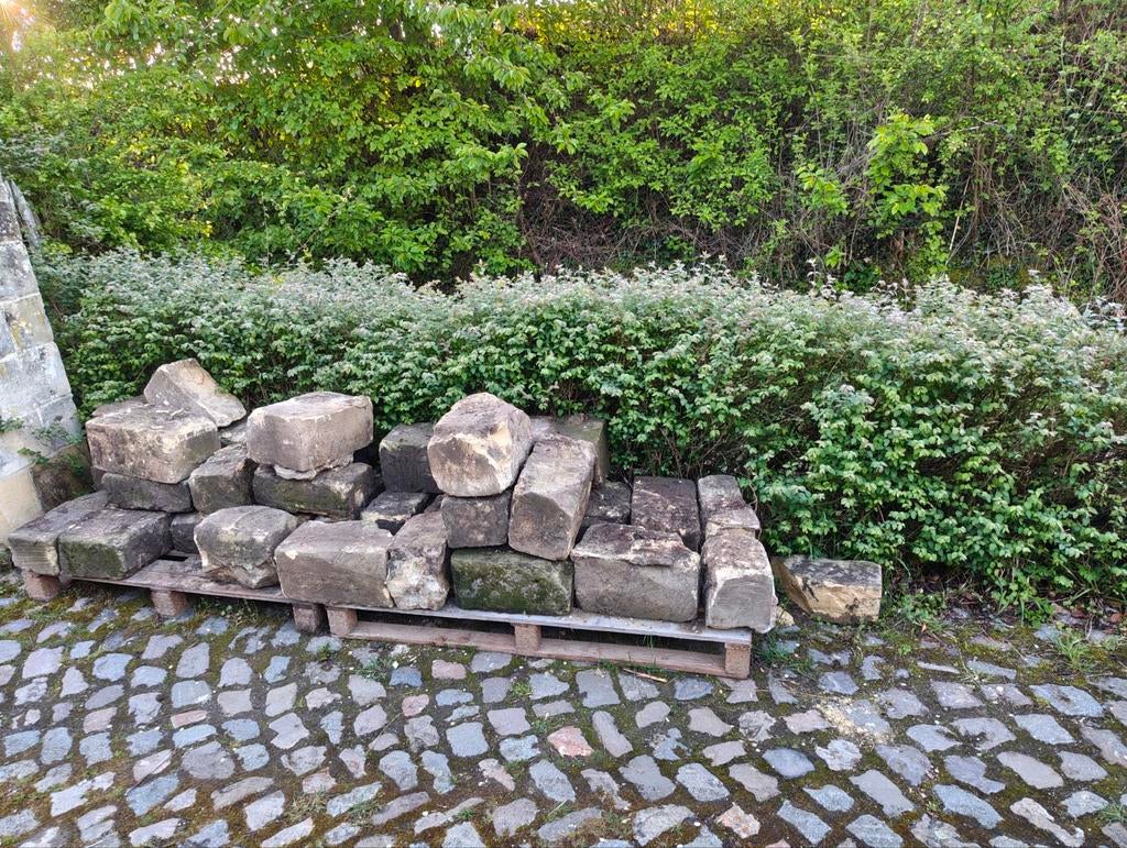 Mergelblokken - Diverse maten, Ophalen, Gebruikt, Natuurstenen