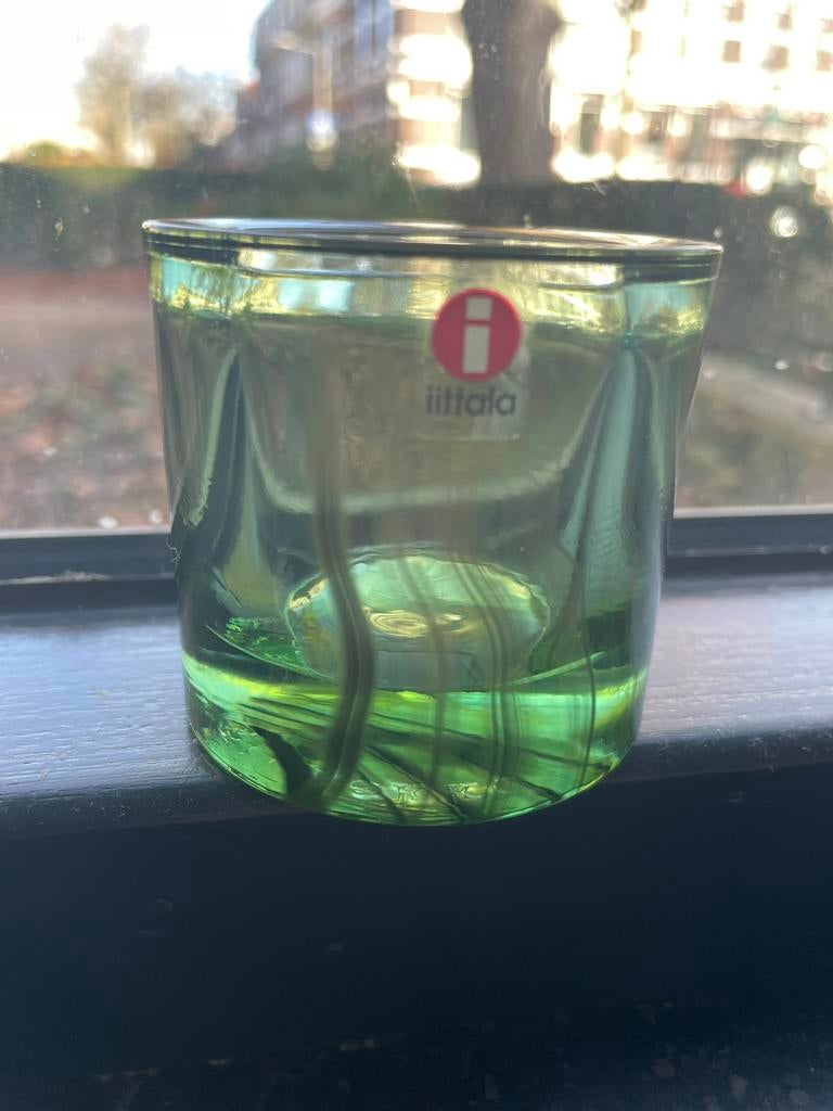 Iittala kivi marimekko waxinelichtje groen gevlamd, Overige materialen, Ophalen of Verzenden, Zo goed als nieuw, Minder dan 25 cm
