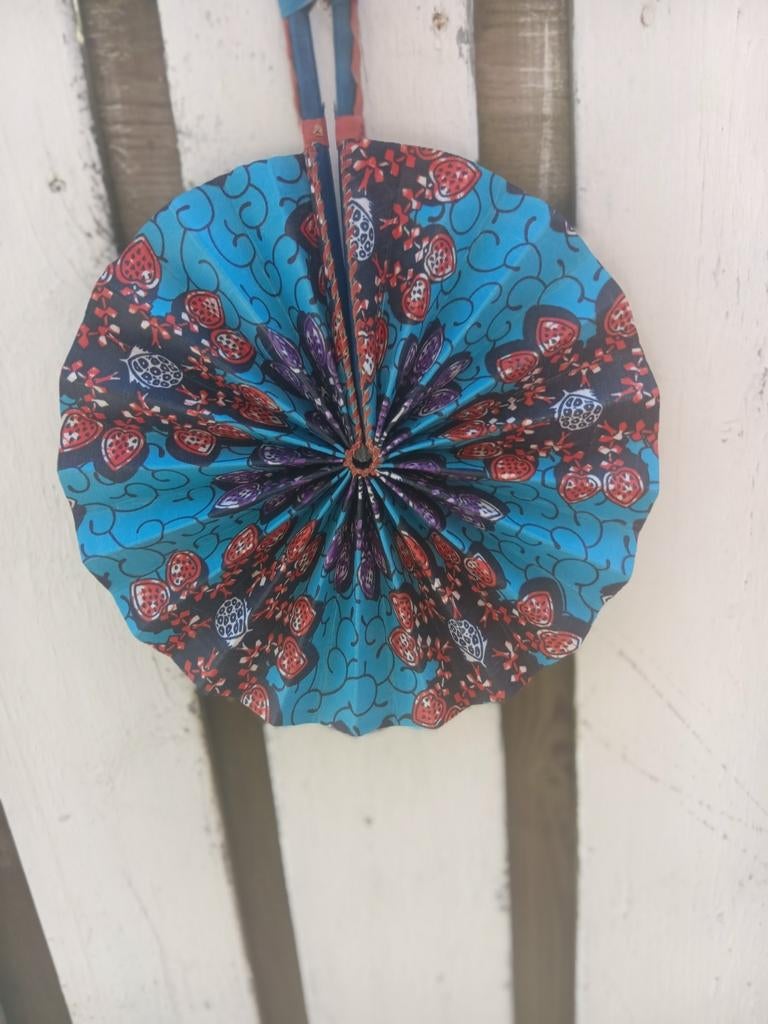 Batik katoenen waaier Opvouwbaar handig mee te nemen, Sieraden, Tassen en Uiterlijk, Paraplu's, Nieuw, Ophalen of Verzenden