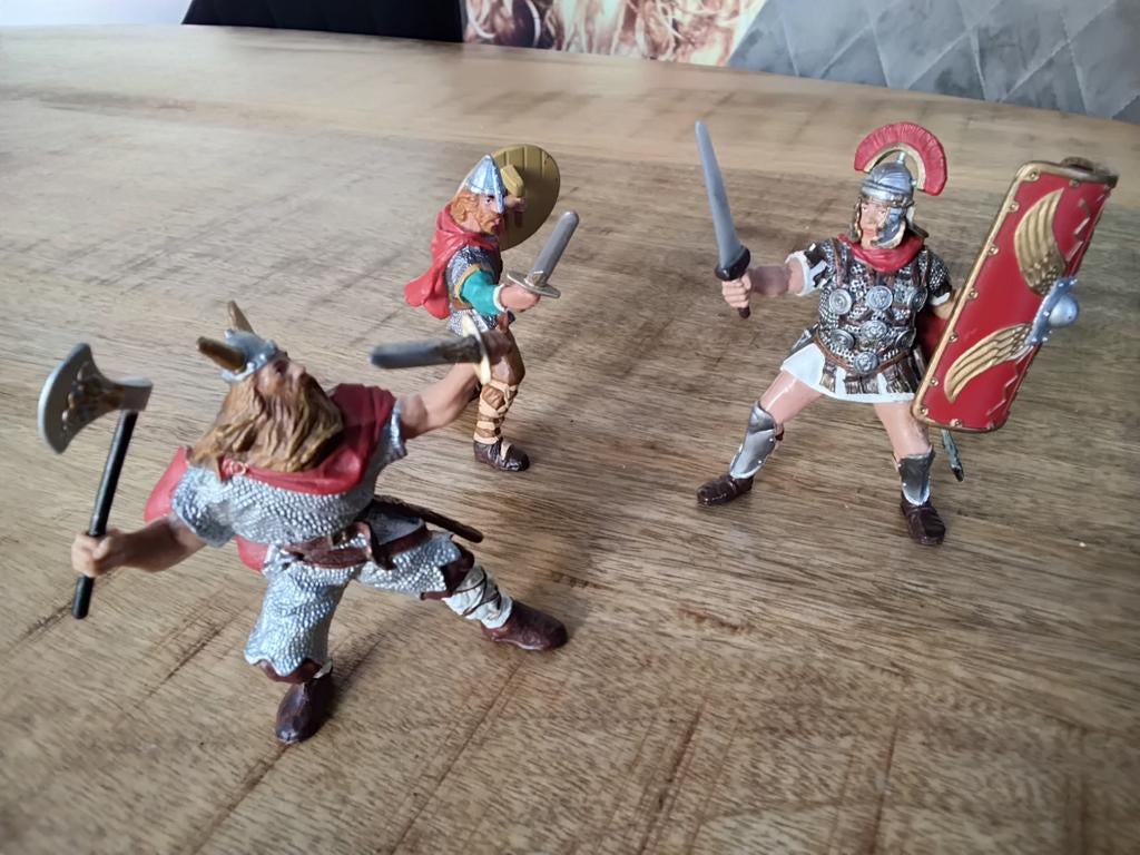 Papo: Romein en 2 Vikingen, Ophalen of Verzenden