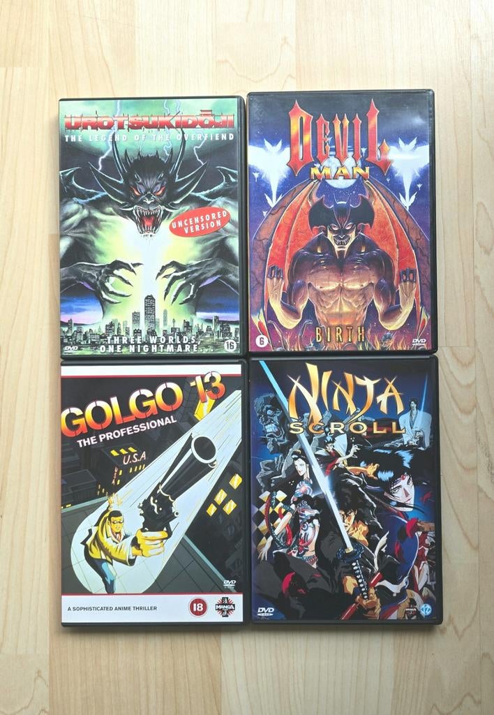 ANIME DVD COLLECTIE (MANGA VIDEO LABEL), Vanaf 16 jaar, Ophalen of Verzenden, Zo goed als nieuw, Anime (Japans)