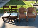 Vier stoelen, Ophalen of Verzenden, Bruin, Hout, Vier