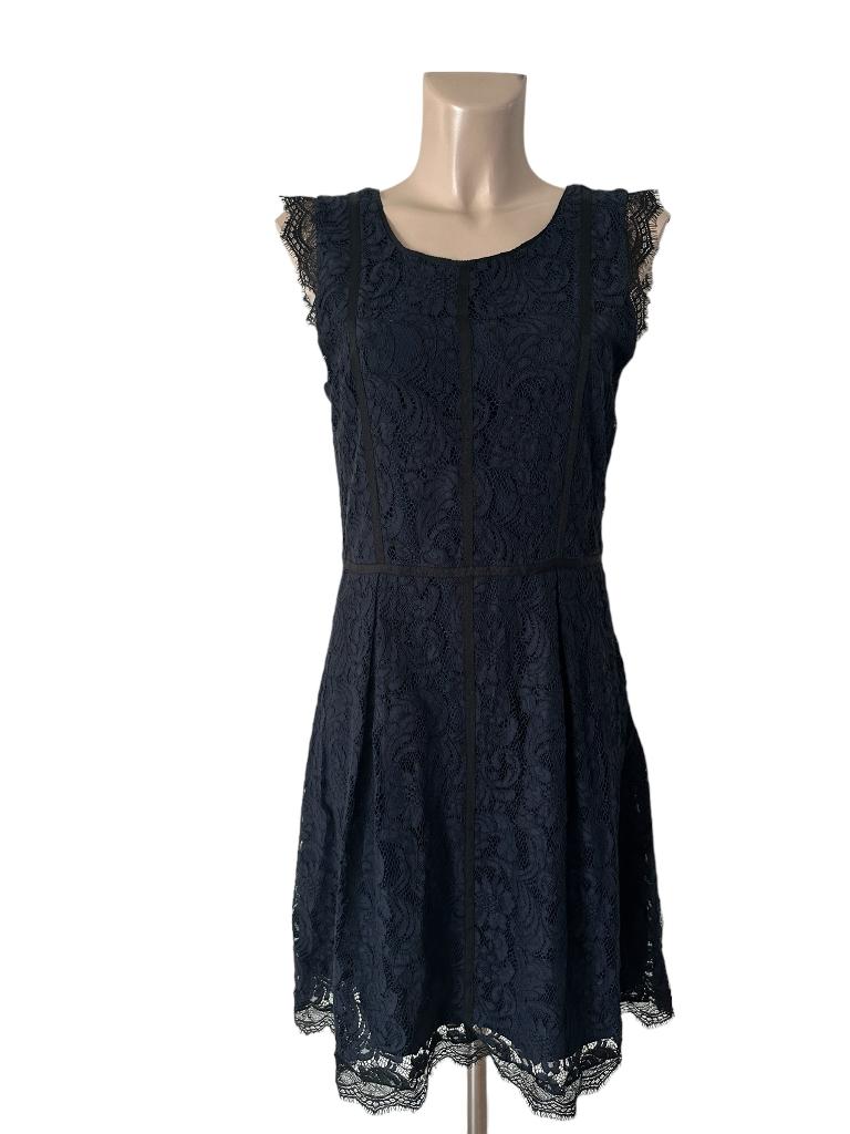 Rosemunde jurk S, Kleding | Dames, Blauw, Ophalen of Verzenden, Zo goed als nieuw, Onder de knie