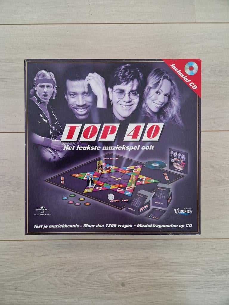 Top 40 Het leukste muziekspel ooit bordspel, Hobby en Vrije tijd, Gezelschapsspellen | Bordspellen, Ophalen of Verzenden, Nieuw